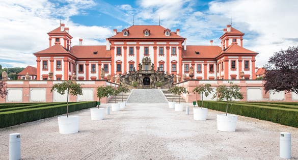 Photo of Troja Chateau (Troja Palace) in Prague, Czech Republic.
