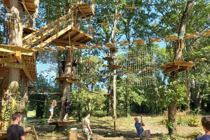Guided treetop adventure course in the heart of Nantes