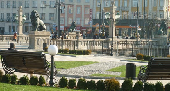 photo of view of Lions' Bridge, Sofia, Bulgaria.