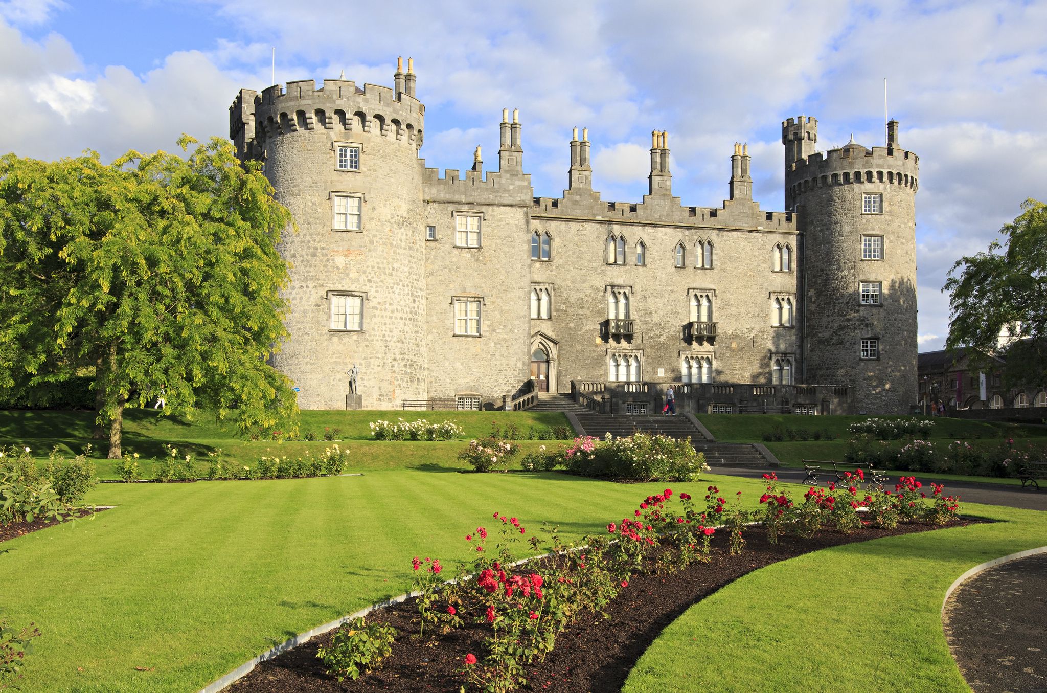 photo off view of Kilkenny Castle. Historic landmark in the town of Kilkenny in Ireland.