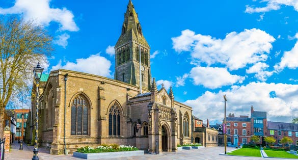 Photo of Cathedral in Leicester, England.