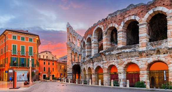 Photo of The Verona Arena, Roman amphitheatre in Piazza Bra.
