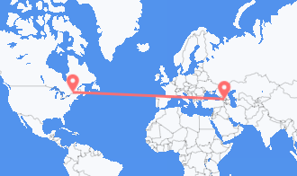 Montreal to Tbilisi