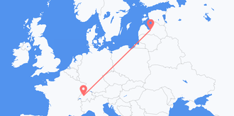 Latvia to Switzerland