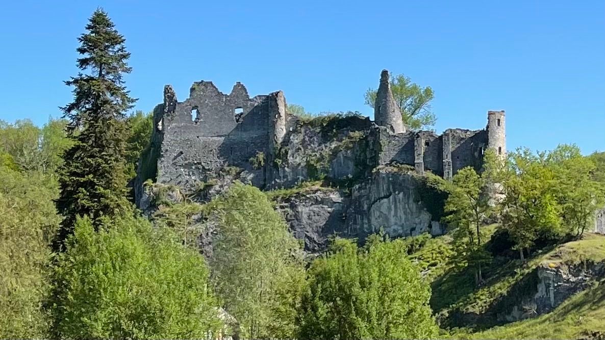 Château fort de Montaigle, Onhaye, Dinant, Namur, Wallonia, Belgium