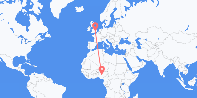 Nigeria to the United Kingdom