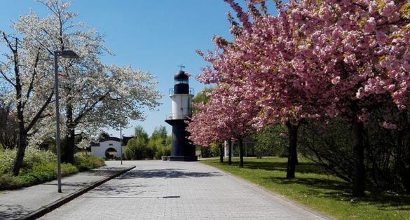 photo of view of IGA Park,Rostock Germany.