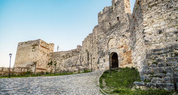 Photo of fortress main gate, Berat Castle, Berat, Albania.
