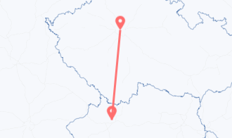 Train tickets from Hörsching to Prague
