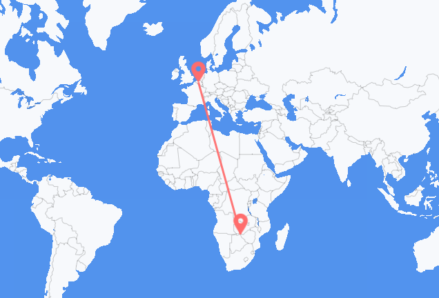 Victoria Falls to Brussels