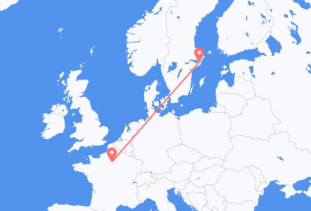 Paris to Stockholm