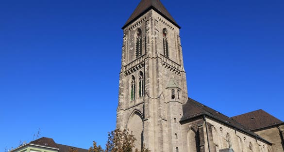 Photo of heart of Jesus Catholic Church, Oberhausen, Germany. 