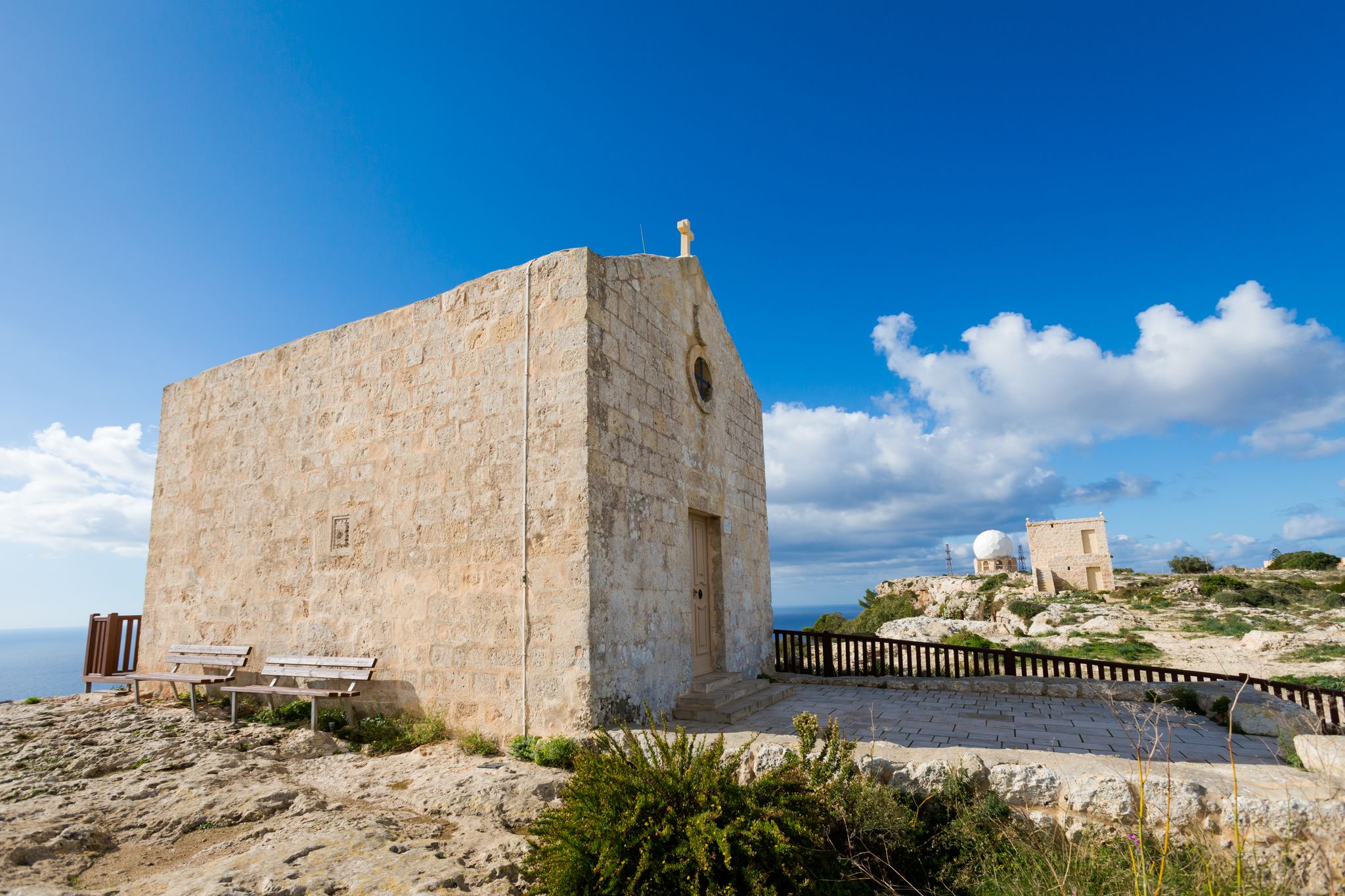 Photo of "Chapel of St. Mary Magdalene" at Malta's Dingli Cliffs.
