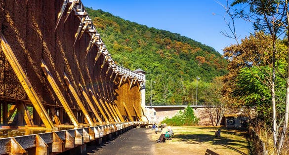 photo off view of Salt Work of Bad Kreuznach, Germany.