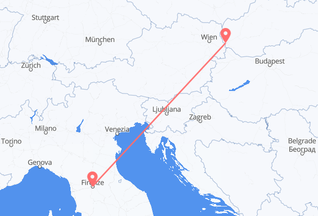 Florence to Bratislava