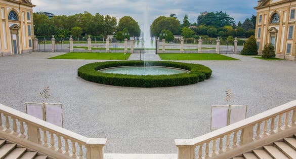 Photo of Monza Park (Parco di Monza) a large walled park in Monza, Lombardy, Northern Italy. Fourth largest walled park in Europe.