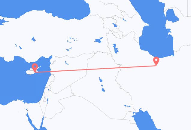 Tehran to Larnaca
