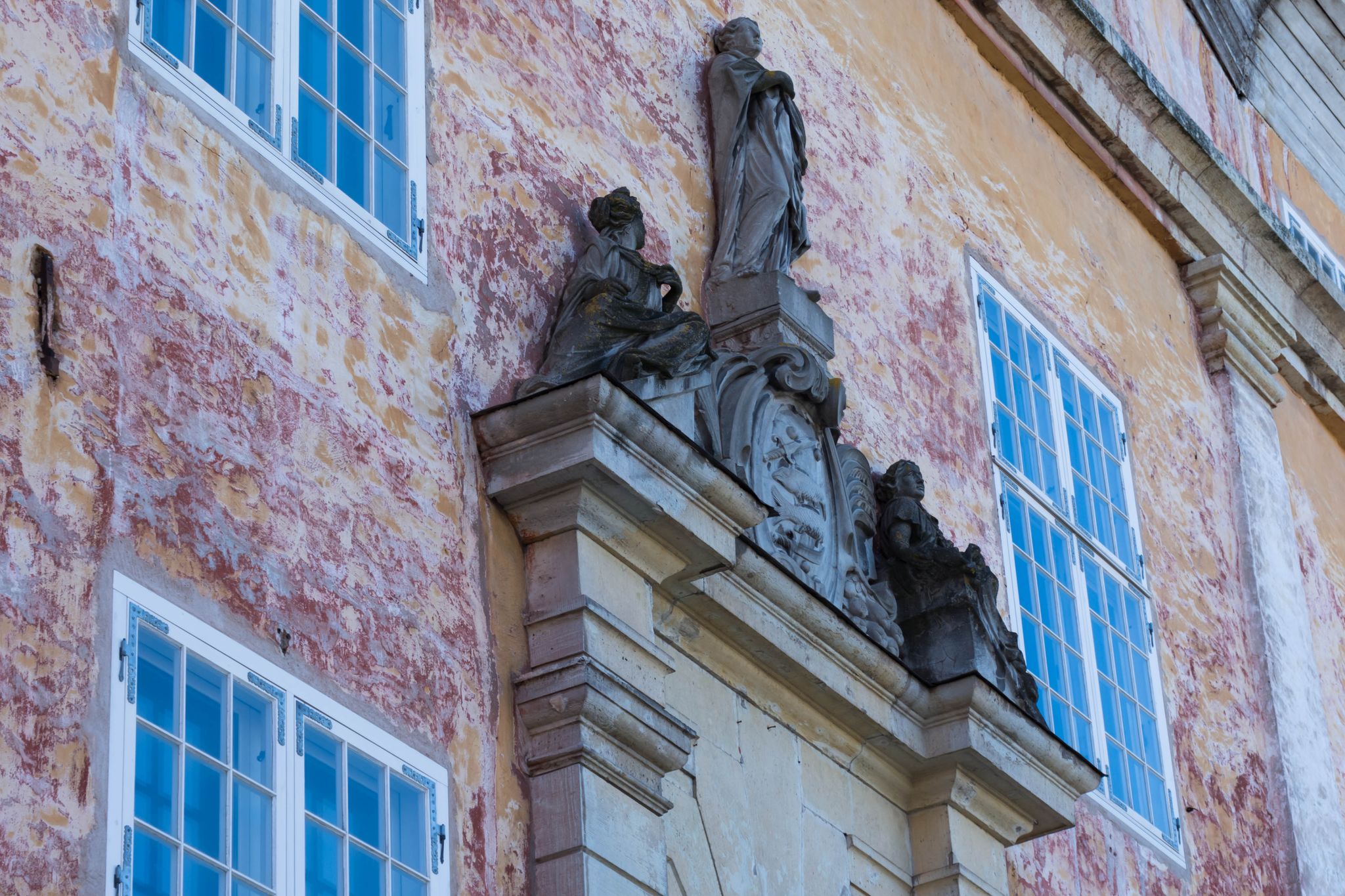 Photo of the facade of town hall of Narva, Estonia