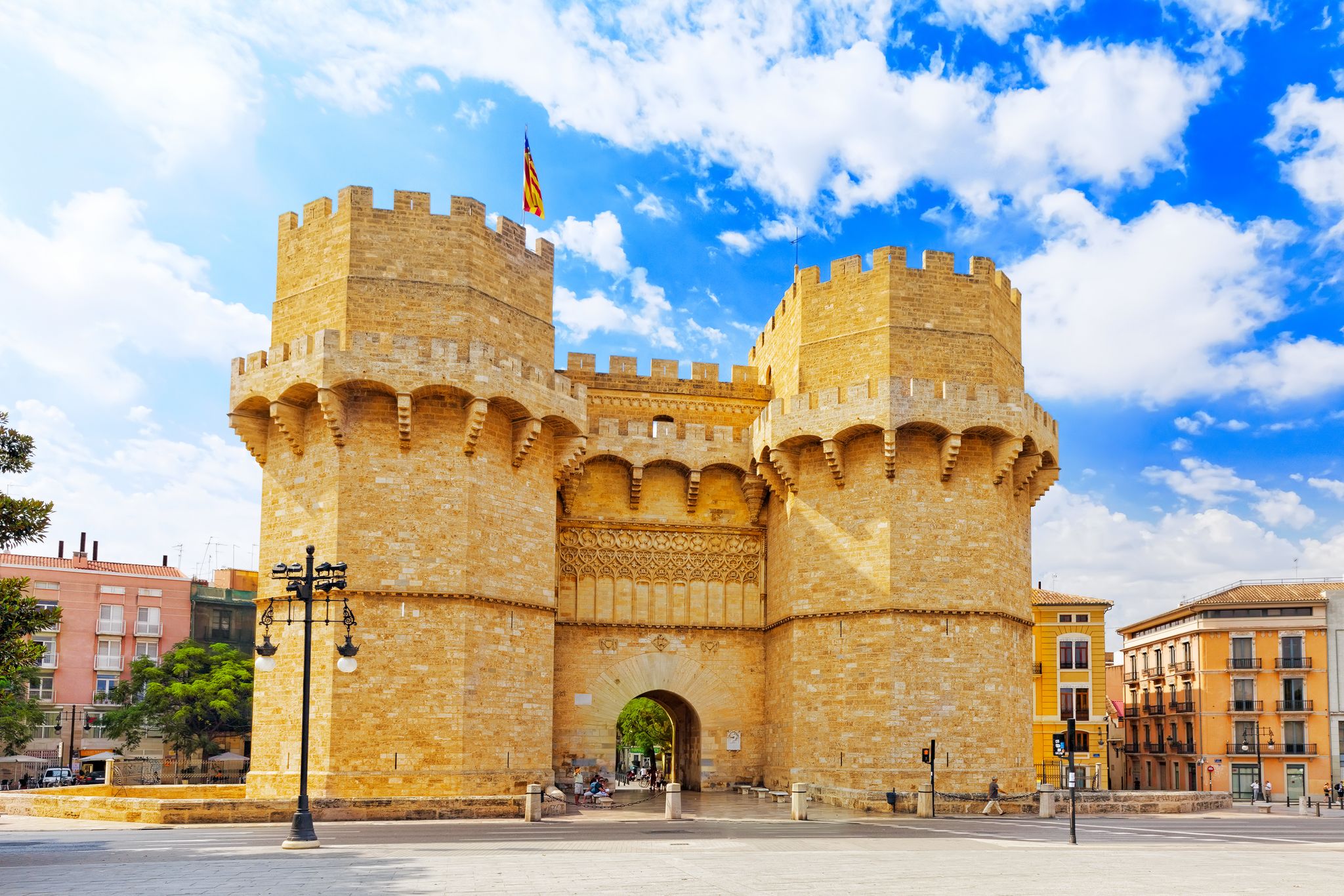 Photo of Towers of Serranos in Valencia . Spain.