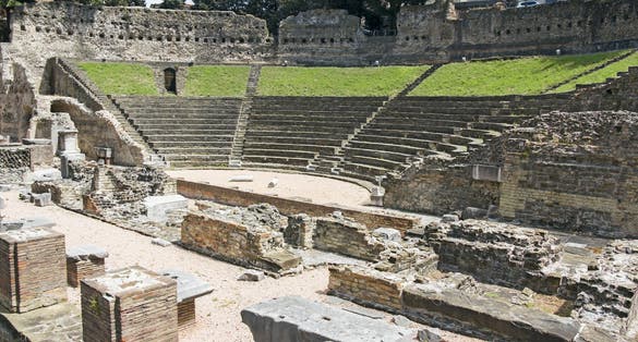 photo of view of Teatro Romano di Trieste - Roman Theatre of Trieste, Italy.