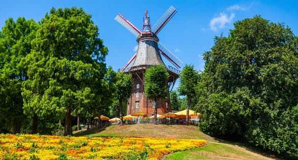 Photo of Am Wall Windmill or Muhle am Wall is an important and iconic building in Bremen, Germany.