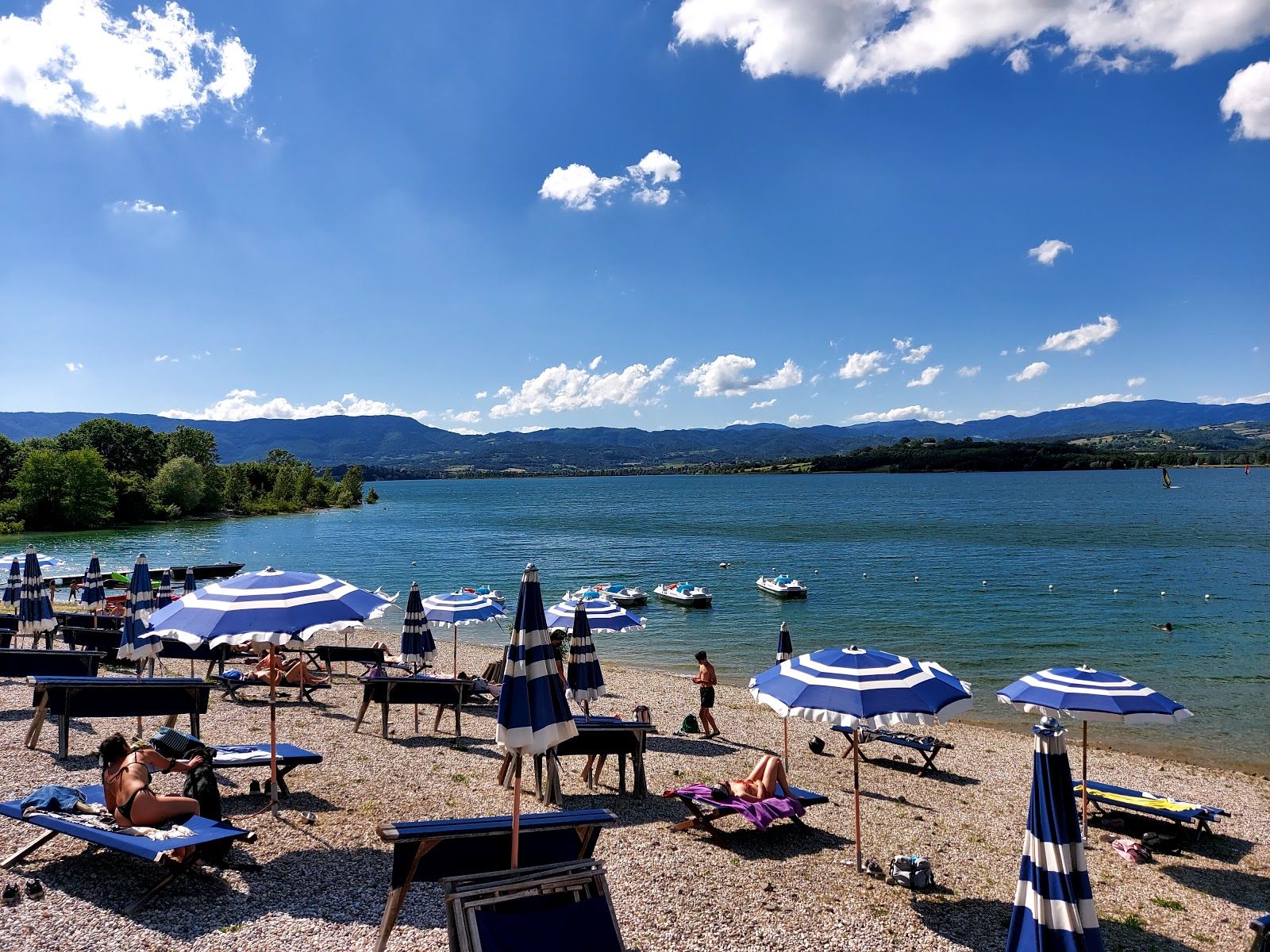 Bilancino Beach, Barberino di Mugello, Metropolitan City of Florence, Tuscany, Italy