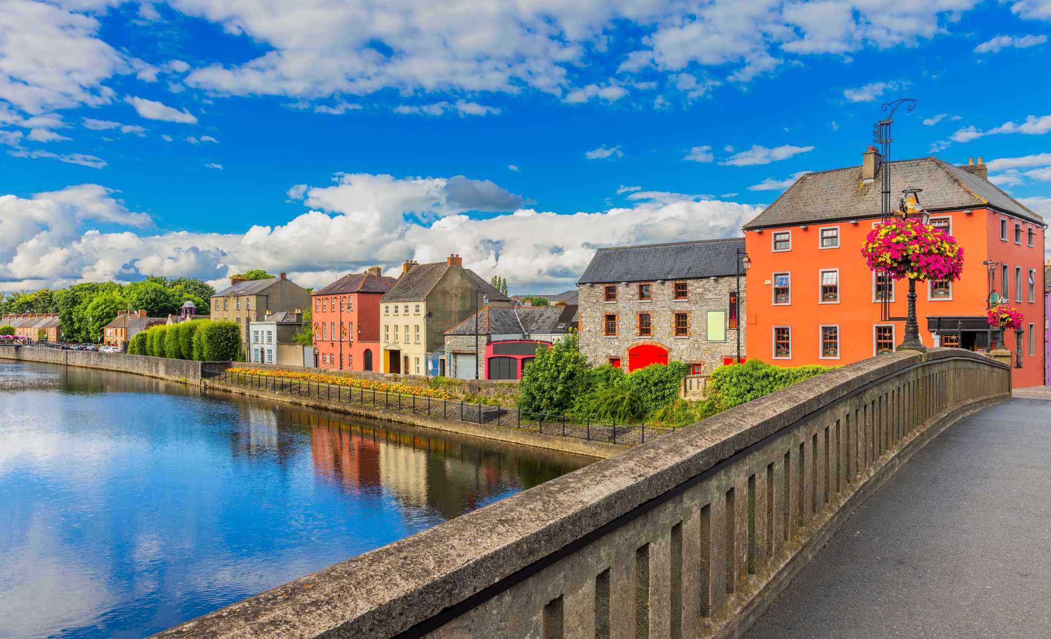 photo of view of Kilkenny bridge, Ireland - The Famous Ireland City Killkenny.