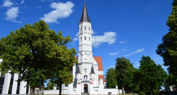 Photo of Cathedral of Saints Peter and Paul in city Siauliai, Lithuania.