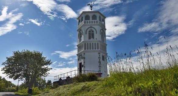 photo of view of Lookout tower in Kristiansund - Norway.