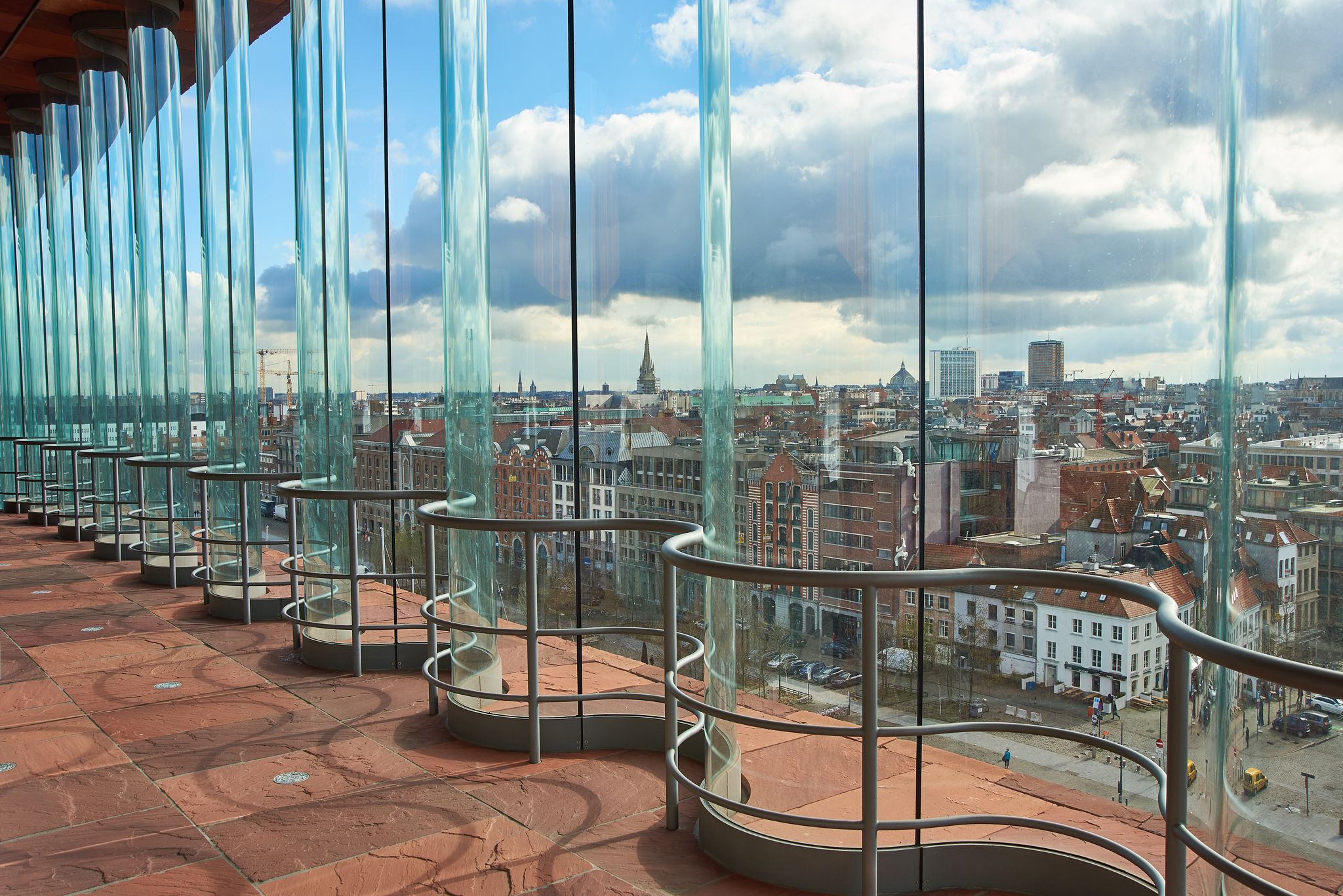 Photo of Museum aan de Stroom, along the river Scheldt in Antwerp, Belgium.