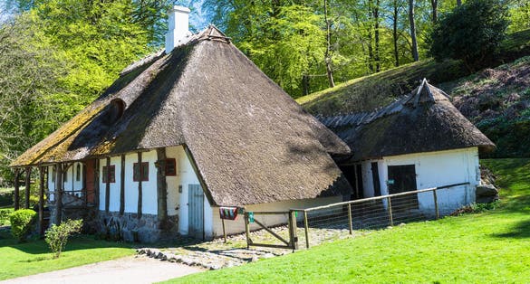Photo of Borre Liselund Slot (Liselund Castle) Møn Region Sjælland (Region Zealand) Denmark.