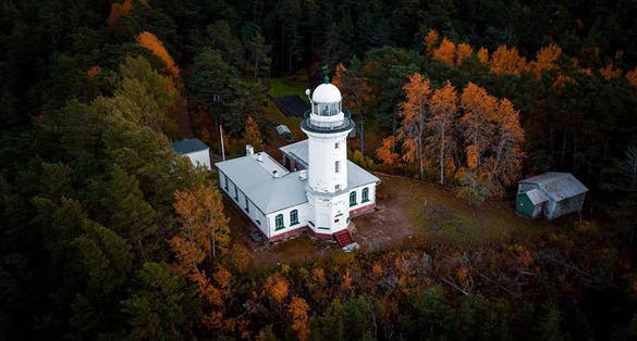 Užava lighthouse,	Ventspils,Latvia.