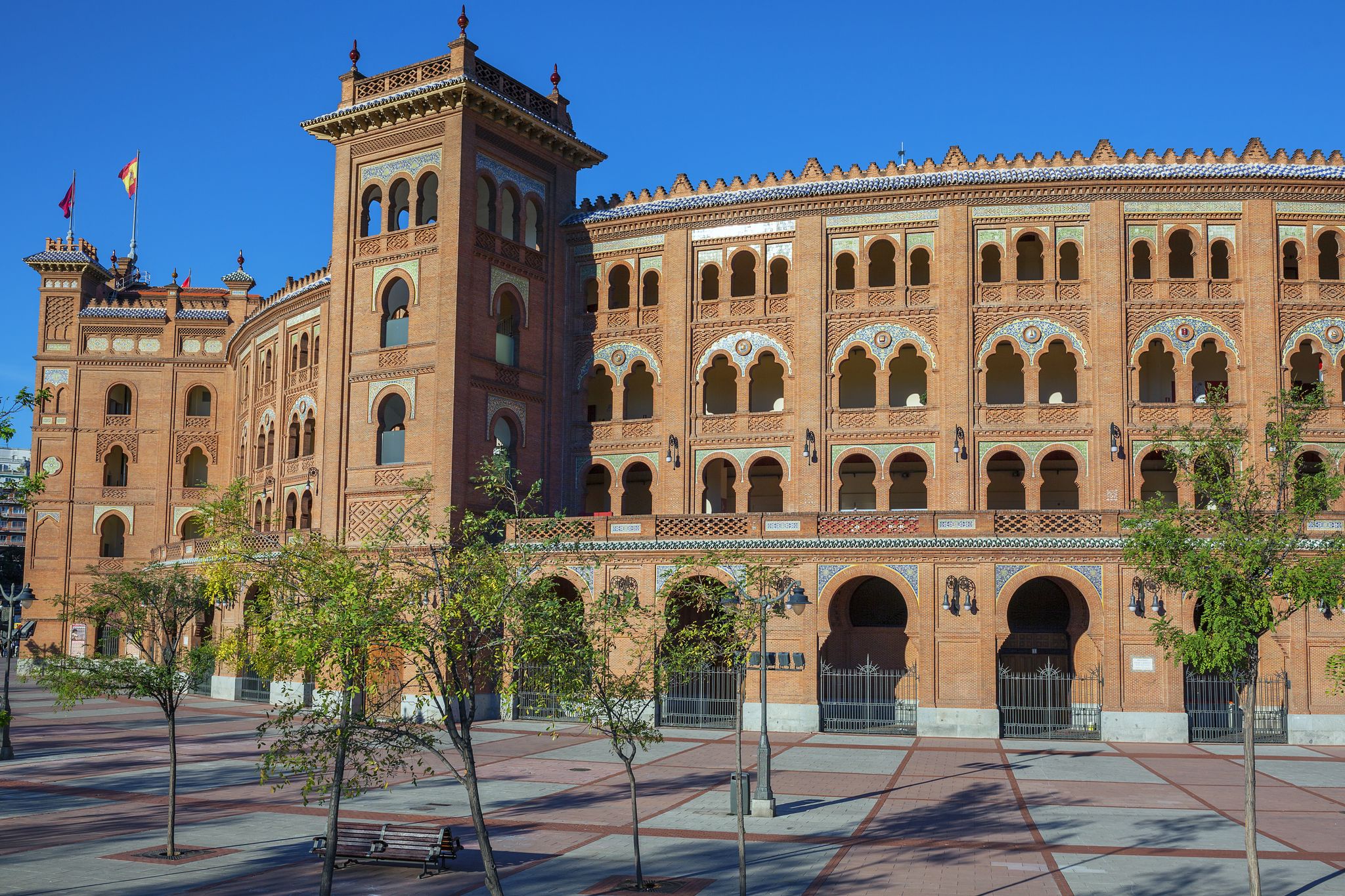 Photo of Famous Las Ventas Bullring in Madrid, Spain .