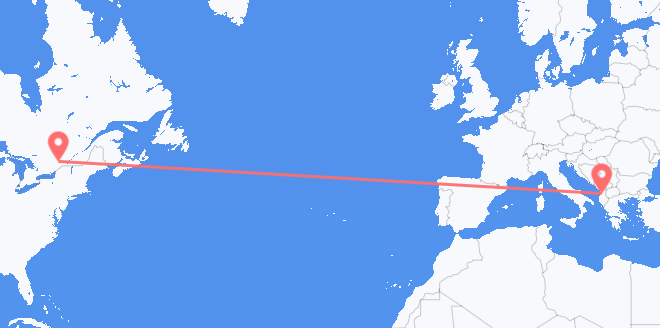 Canada to Albania