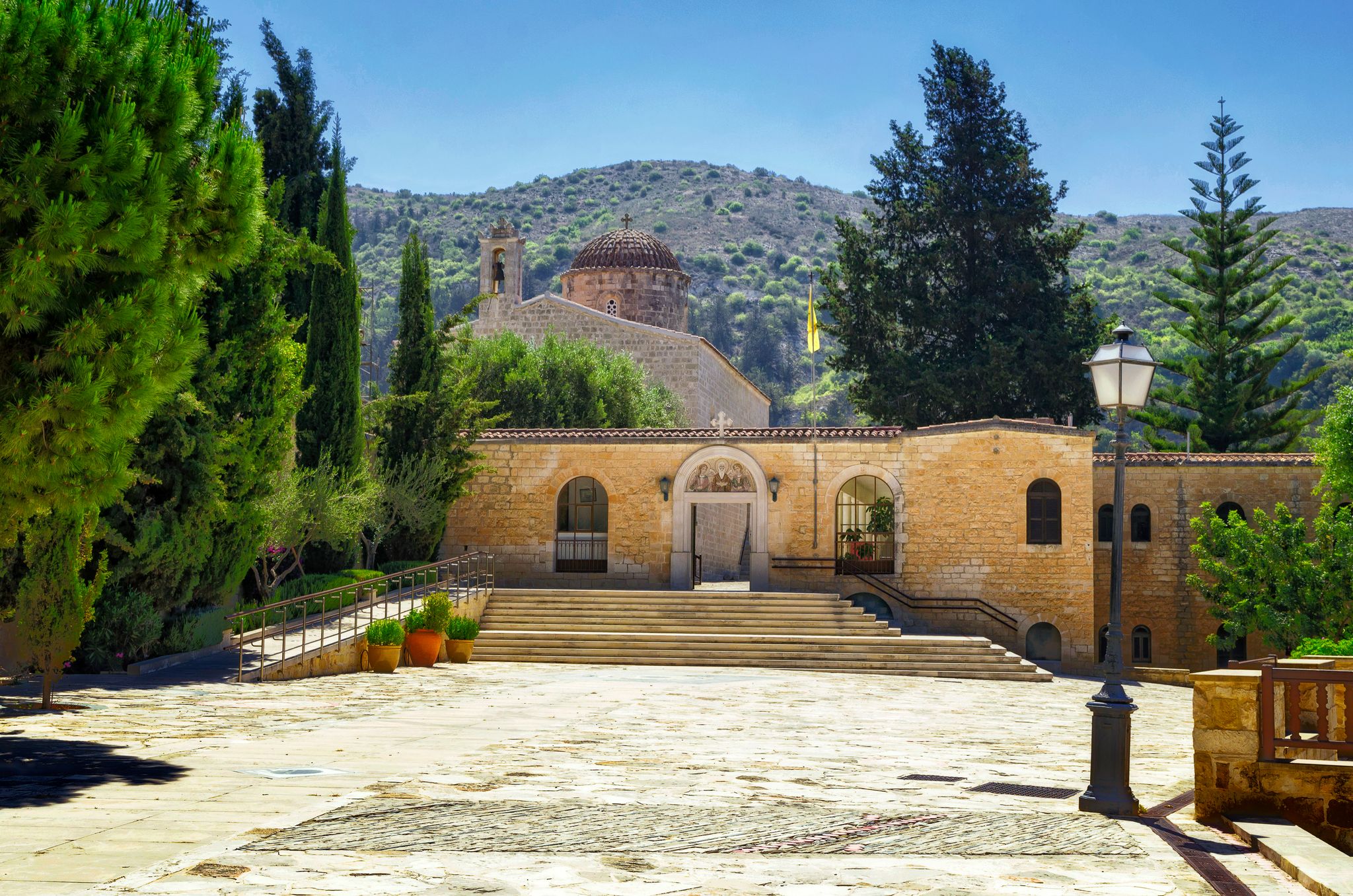 Photo of Holy monastery St. Neophytos, Paphos, Cyprus.