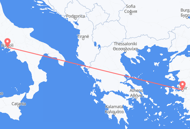 Izmir to Naples