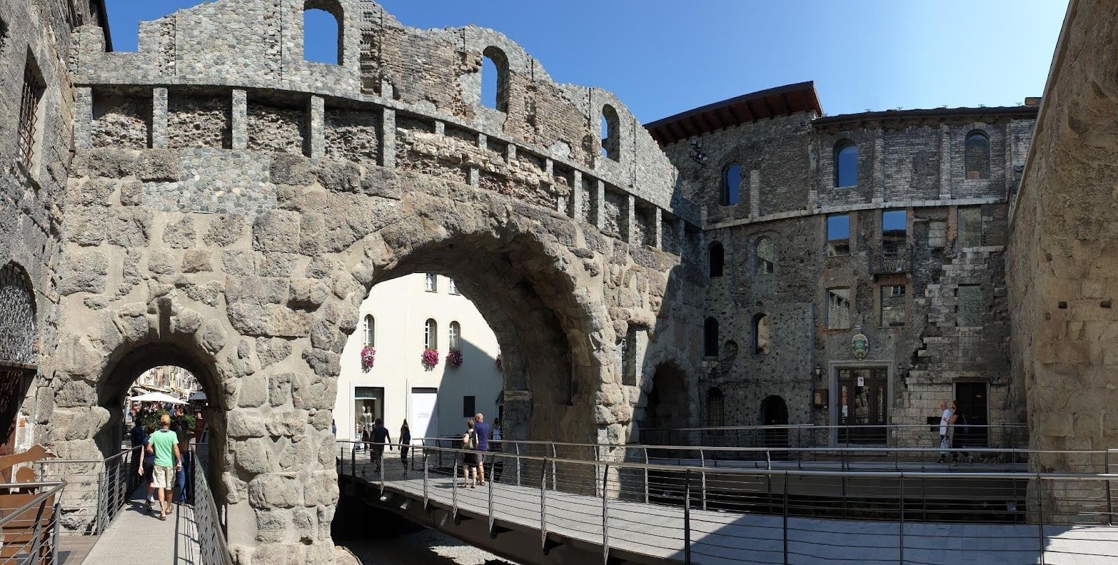 Roman Walls, Aosta, Aosta Valley, Italy