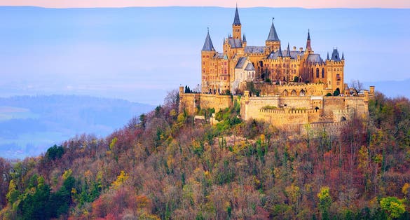 Photo of Hohenzollern castle, Stuttgart, Germany.