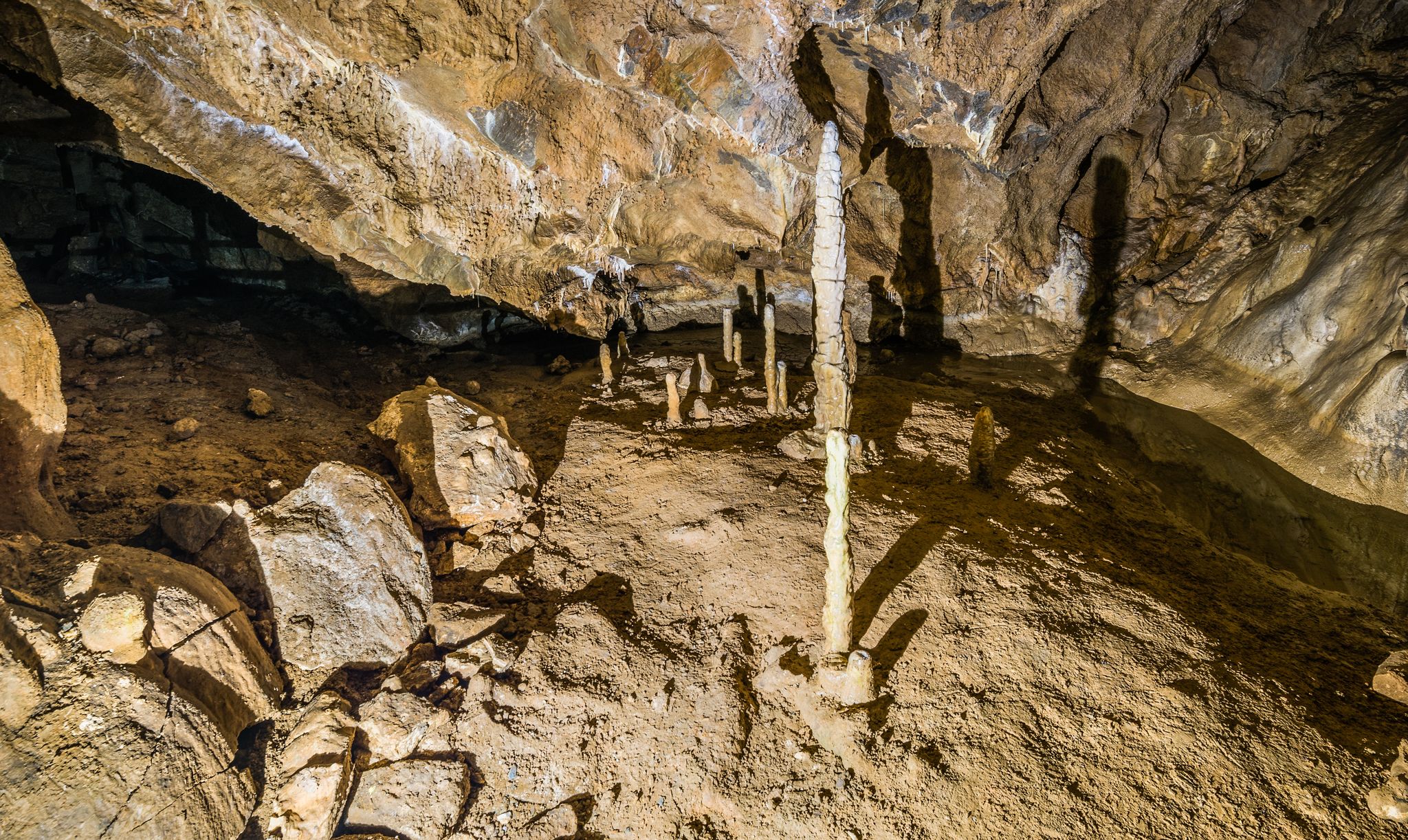 Photo of Details within Harmanec Cave in Kremnica Mountains, Slovakia.
