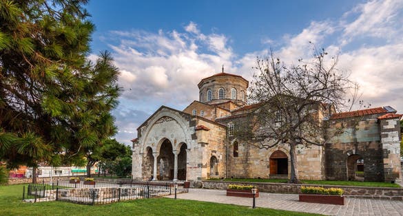 photo of Trabzon Hagia Sophia or Hagia Sophia Museum. Byzantine architecture. Türkiye travel destinations.Trabzon, Turkey.