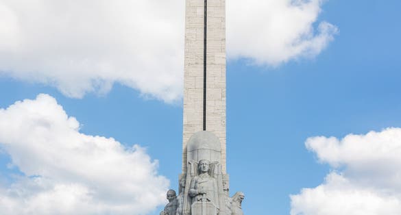 photo of freedom monument Riga, Latvia. 