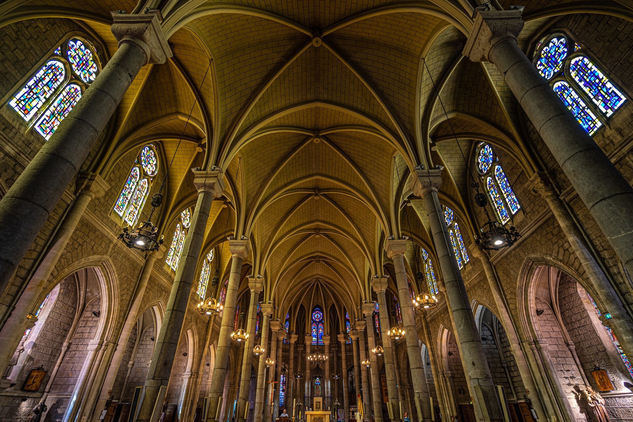 Interior of the basilica.