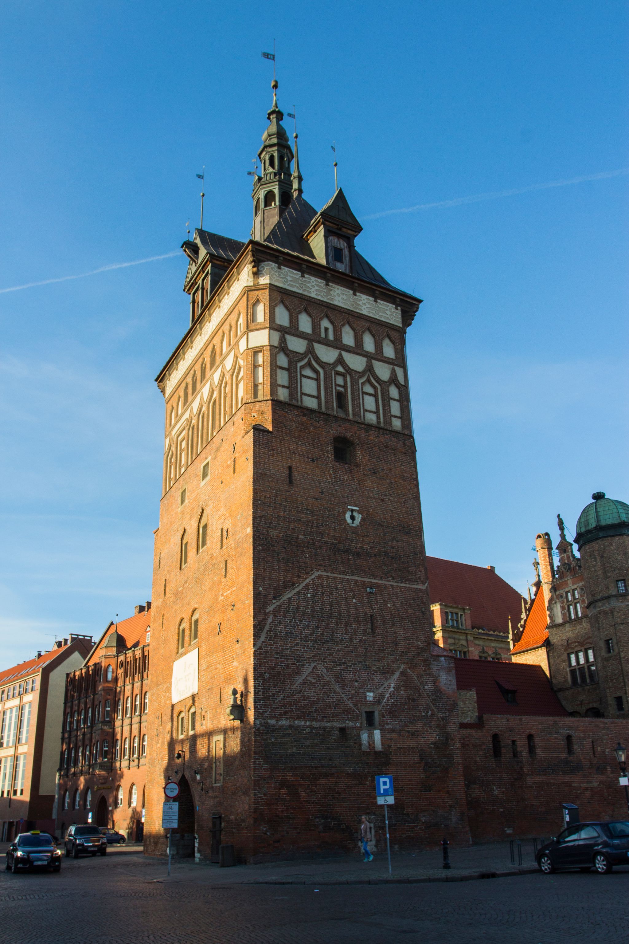 Ancient tower in Gdansk. Poland.