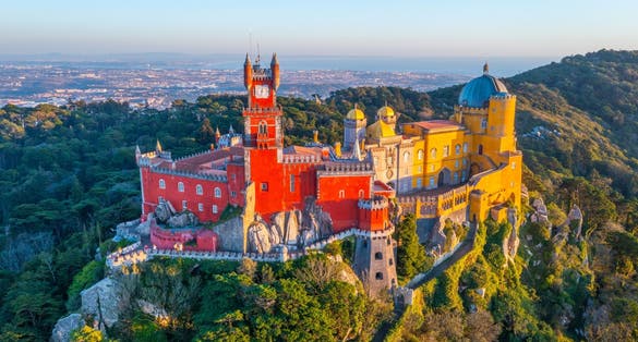 Photo of National Palace of Pena near Sintra, Portugal.