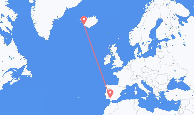 Reykjavik to Seville