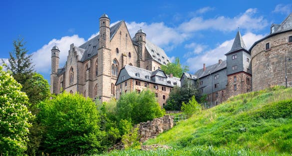 Photo of the famous castle of Marburg ,Germany.