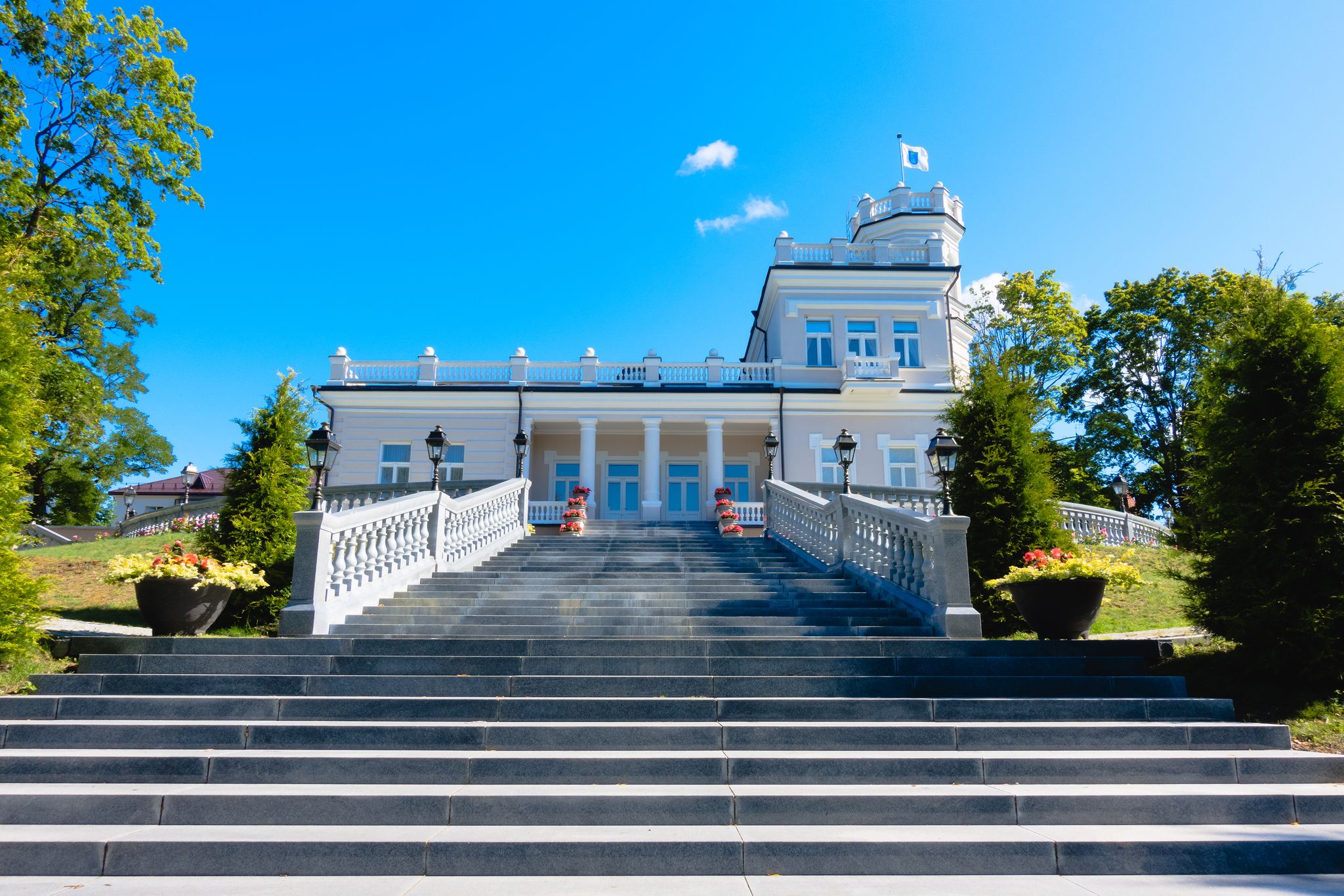 View of Druskininkai City Museum in Druskininkai, Lithuania