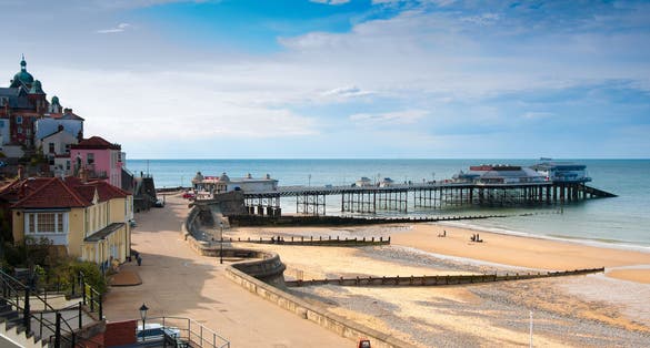 Photo of pier in Cromer, seaside town ,England.