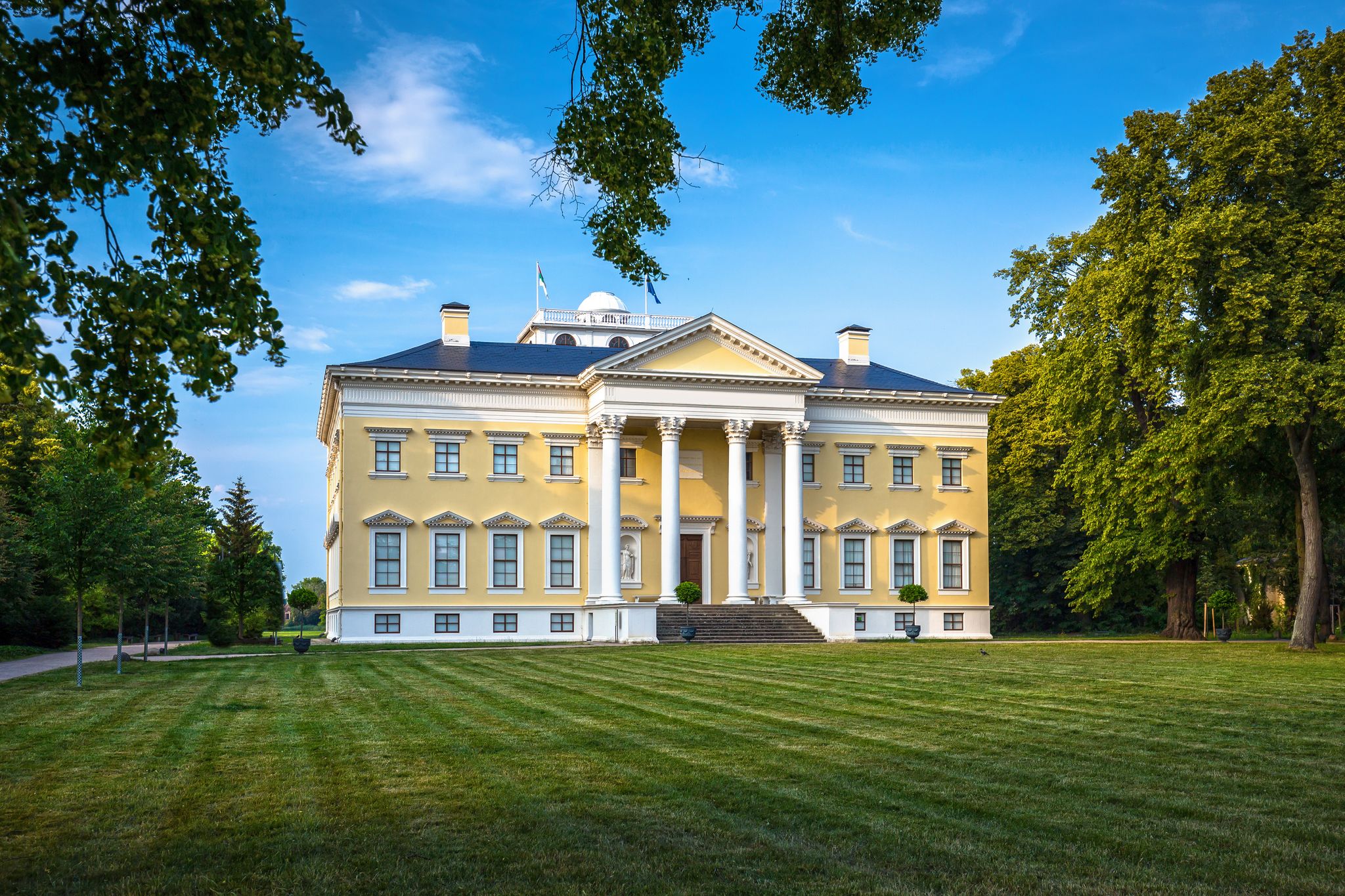 Photo of Woerlitz Castle in Dessau-Woerlitz Garden Realm, Germany .