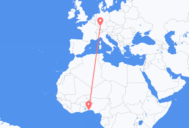 Cotonou to Stuttgart